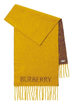 Burberry EKD intarsia-knit scarf - Yellow