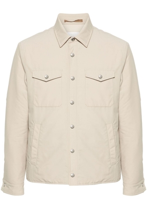 Eleventy press-stud padded shirt jacket - Neutrals