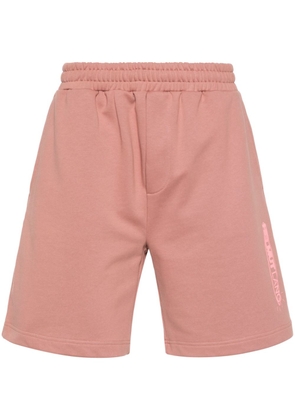 Helmut Lang Space-logo cotton shorts - Pink