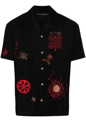 Andersson Bell April-embroidery shirt - Black