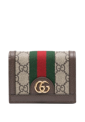 Gucci Ophidia GG leather wallet - Brown