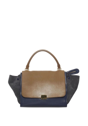 Céline Pre-Owned medium Trapeze Tricolour satchel bag - Blue