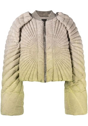 Moncler + Rick Owens Radiance Convertible cropped puffer jacket - Neutrals