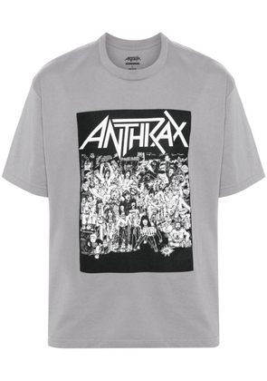 Neighborhood x Anthrax graphic-print T-shirt - Grey