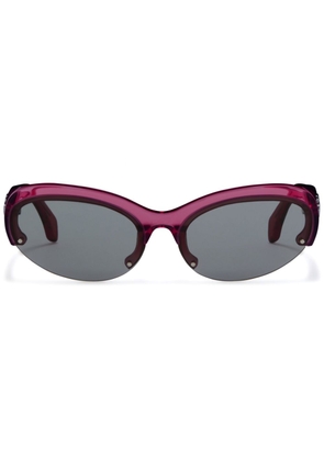 Palm Angels Eyewear Palmdale oval-frame sunglasses - Pink