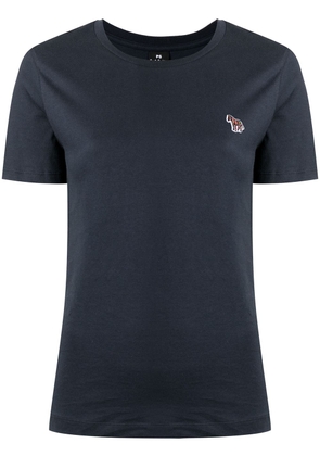 PS Paul Smith zebra-motif cotton T-shirt - Blue