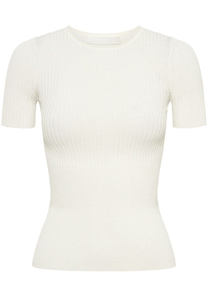 Dion Lee fine-ribbed T-shirt - White