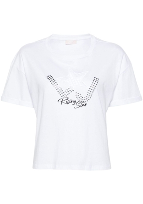 LIU JO logo-embellished cotton T-shirt - White