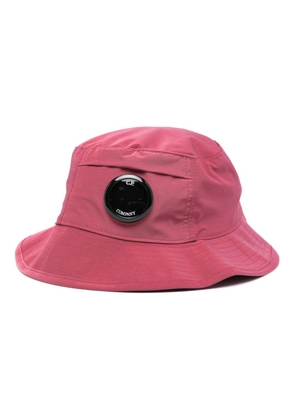 C.P. Company Lens-detail taffeta bucket hat - Pink