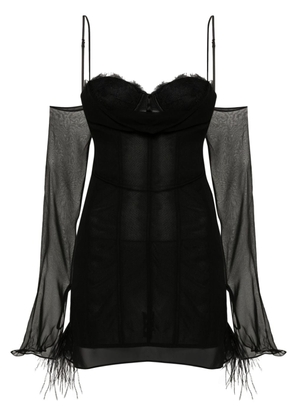 Retrofete Colette layered-design dress - Black