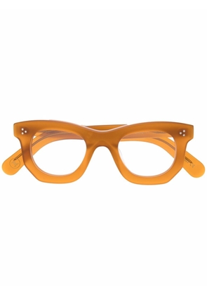 Lesca Ogre geometric-frame glasses - Neutrals