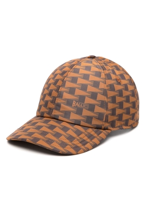 Bally geometric-print cotton baseball cap - Brown