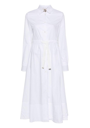 Herno poplin cotton maxi dress - White