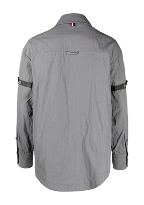 Thom Browne button-fastening long-sleeve shirt - Grey