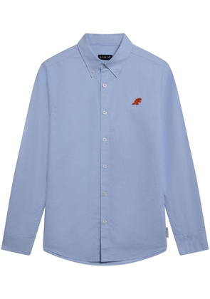 SPORT b. by agnès b. Dino-embroidered cotton shirt - Blue