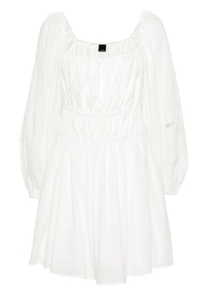 PINKO broderie anglaise mini dress - White