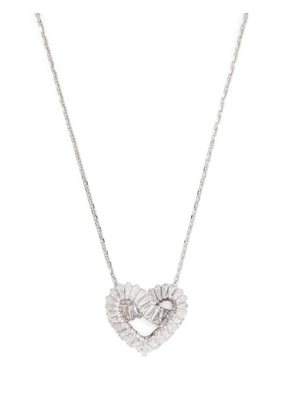 Swarovski Matrix heart-pendant necklace - Silver