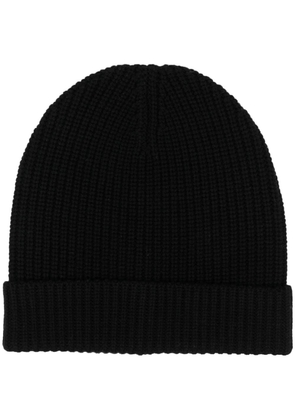 Filippa K knitted beanie hat - Black