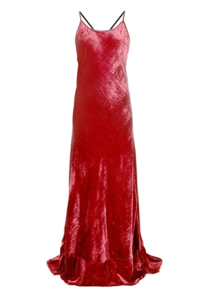 Forte Forte sleeveless velour gown - Red