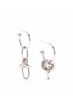Justine Clenquet Daria asymmetric earrings - Silver