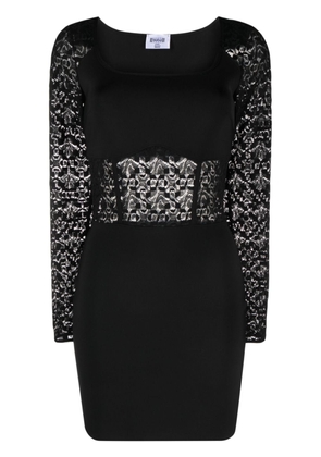 Wolford x Simkhai intricate semi-sheer corsage minidress - Black