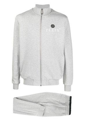 Philipp Plein logo-print cotton tracksuit set - Grey