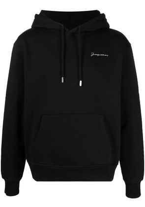 Jacquemus Le Sweatshirt Brodé hoodie - Black
