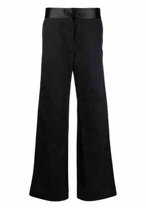 Raf Simons tonal high-waisted trousers - Black