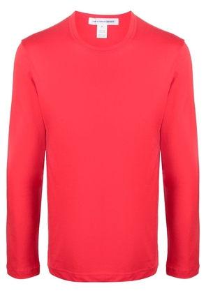 Comme Des Garçons Shirt crew-neck cotton sweatshirt - Red