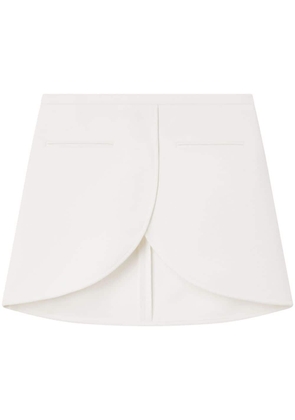Courrèges Ellipse asymmetric miniskirt - White