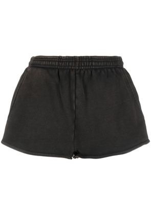 ENTIRE STUDIOS washed-effect micro shorts - Black
