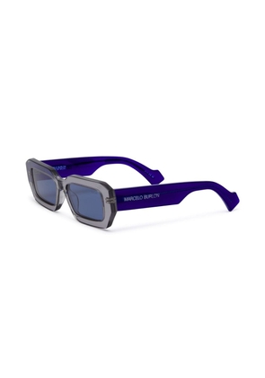 Marcelo Burlon County of Milan Agave rectangle-frame sunglasses - Grey