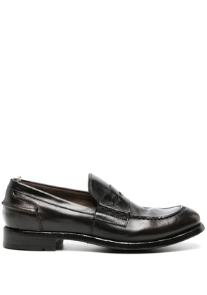Officine Creative Balance 017 leather penny loafers - Brown