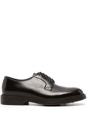 Doucal's lace-up leather derby shoes - Brown