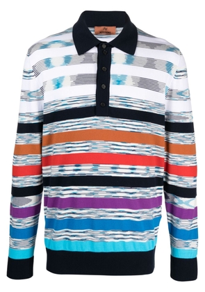 Missoni stripe-pattern cotton sweatshirt - White