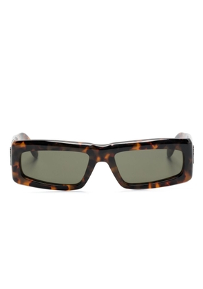 Palm Angels Eyewear Yreka rectangle-frame sunglasses - Brown