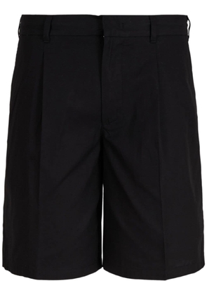 Emporio Armani wide-leg cotton shorts - Black
