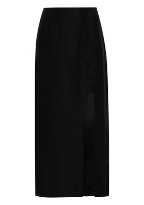SANDRO Leyla high-waist midi skirt - Black