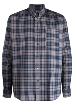 Maison Kitsuné check-pattern cotton shirt - Blue