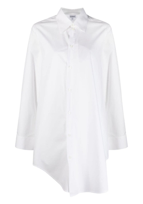 LOEWE asymmetric long-sleeved shirt - White