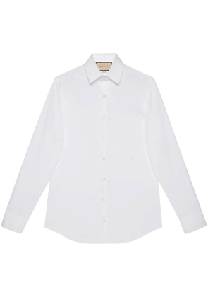 Gucci button-up cotton-blend shirt - White