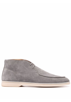 Scarosso lace-up suede boots - Grey