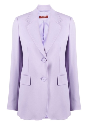 'S Max Mara button-up long-sleeved blazer - Purple