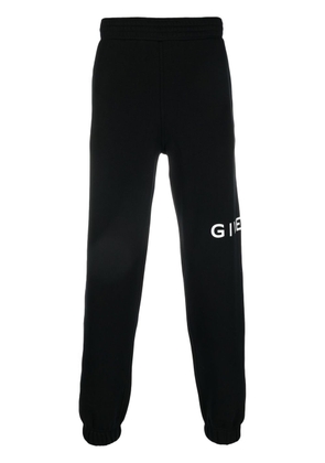 Givenchy logo-print cotton track trousers - Black