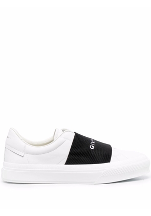 Givenchy Paris Strap leather sneakers - White