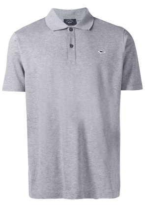 Paul & Shark embroidered logo polo shirt - Grey