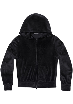 Balenciaga BB Paris zip-up hoodie - Black