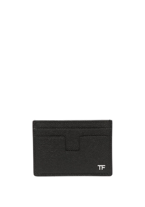 TOM FORD monogram-plaque leather cardholder - Black