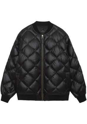 ANINE BING Leo padded-design jacket - Black
