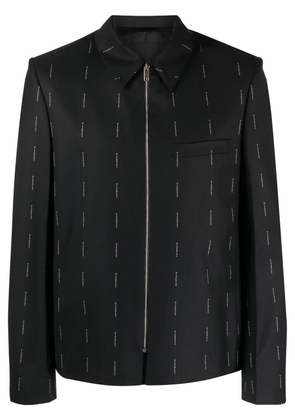 Givenchy logo-print shirt jacket - Black